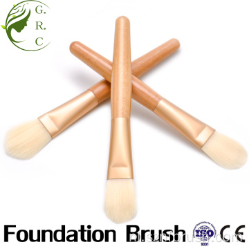 Beige hout veganist de beste vloeibare foundation cosmetische borstel